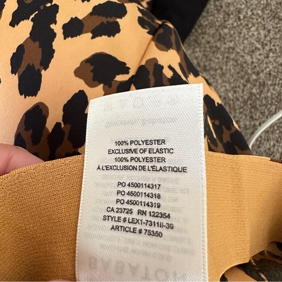BABATON Ryland Slip Skirt Satin Midi Leopard Print Skirt Aritzia 2 - Picture 5 of 6